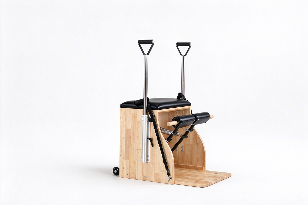 Solid Rubber Wood Pilates Stability Chair