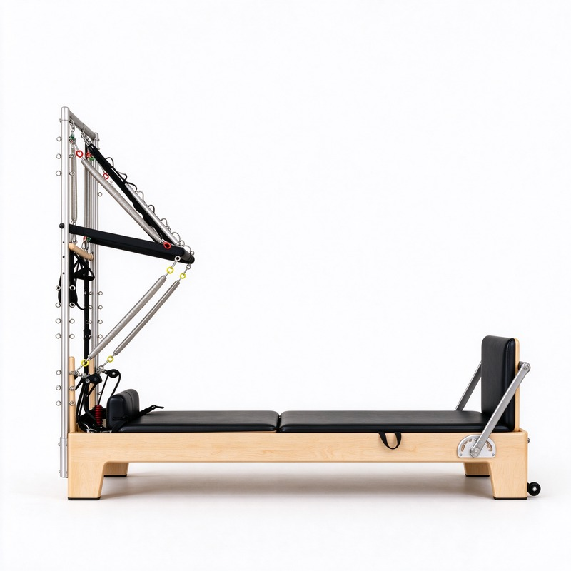 Rubberwood Reformer with Half Trapeze