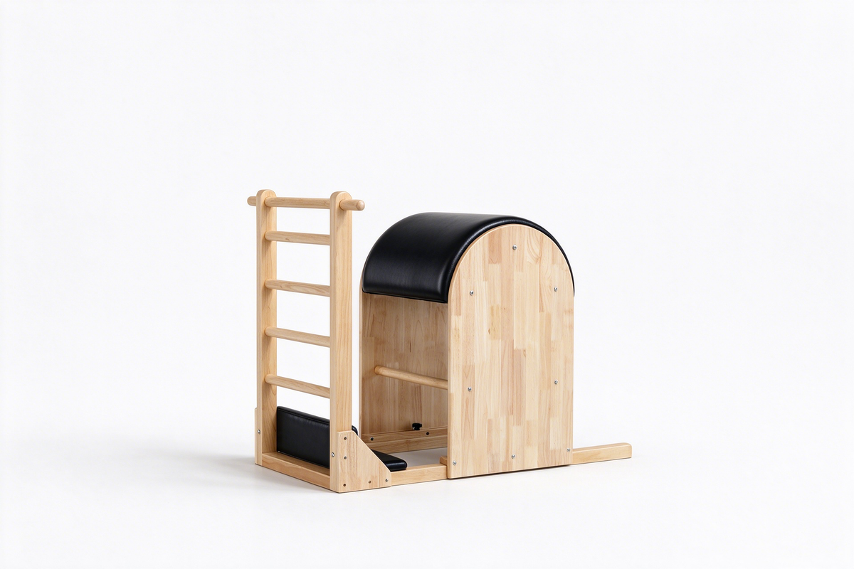 Solid Rubber Wood Pilates Ladder Barrel