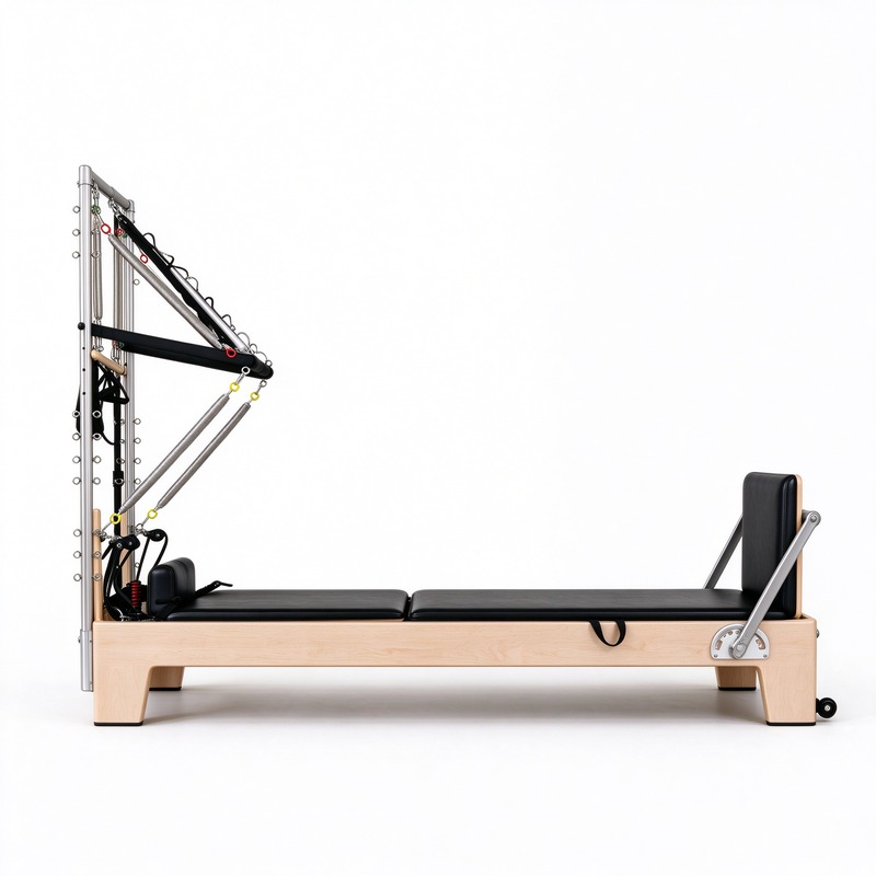 White Maple Reformer with Half Trapeze